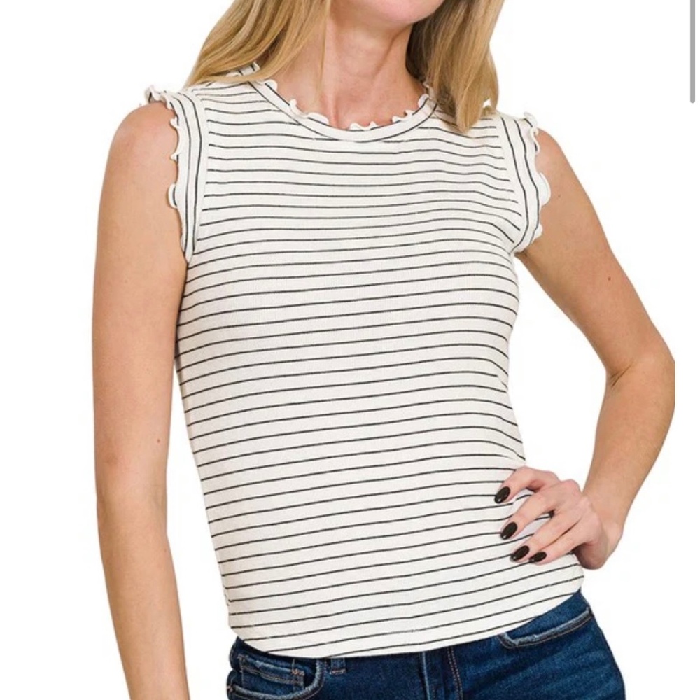 NWOT Striped Tank, Size Small